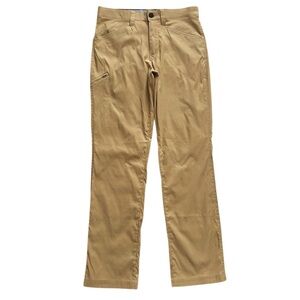 Orvis Mens 32x34 Stretch Water Repellent Hiking Pants Khaki Outdoor Travel